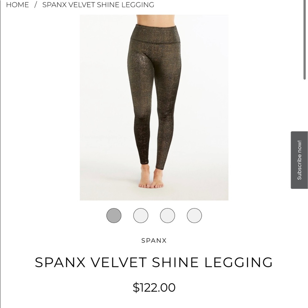 SPANX velvet shine leggings